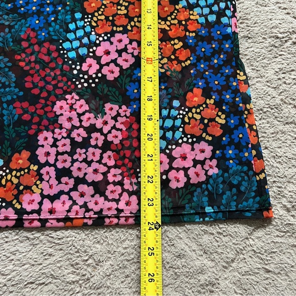 NWOT Johnny Was Eleanor Mesh Astrid Floral Shirt Women's Size M - Picture 6 of 7